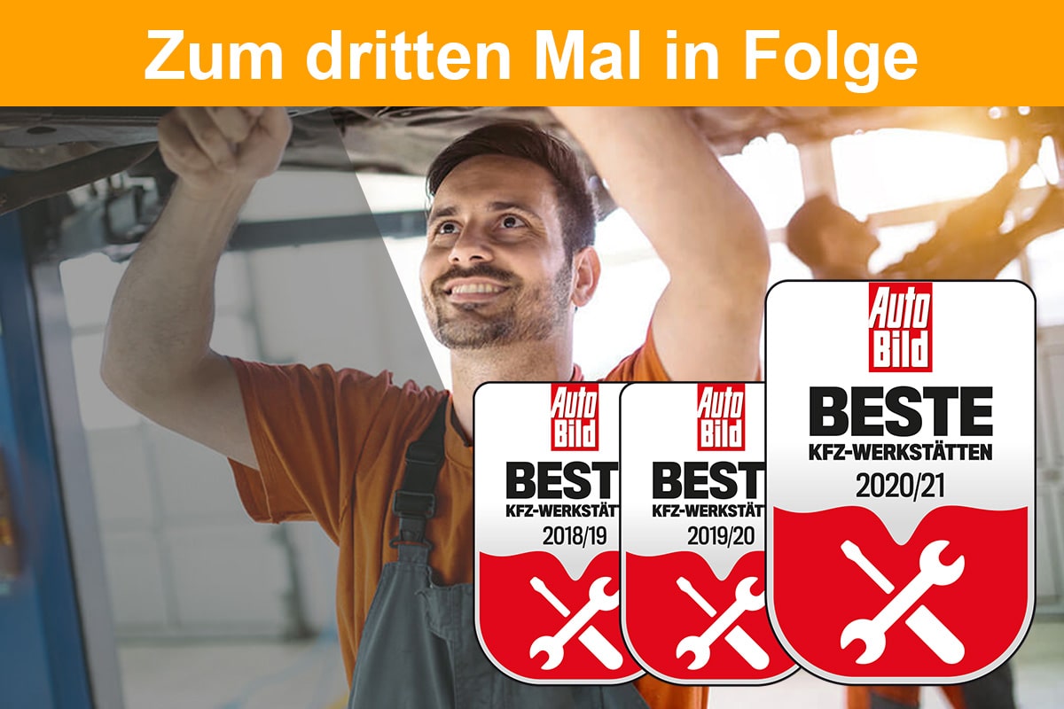 Autohaus Rastetter GmbH Autobild beste KFZ-Werkstätten 2021 | Folgesiegel | 3x in Folge